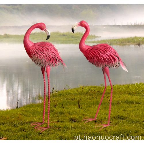 Decoração de jardim de flamingo em promoção para remoção de ervas daninhas